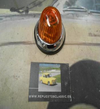PI145 PI4 PILOTO REDONDO INTERMITENTE CAMION REMOLQUE TRACTOR CARAVANA AMBAR YORKA W5665 MEDIDA 72x45mm