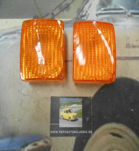 PI158 PI4 JUEGO PILOTOS INTERMITENTE CAMION REMOLQUE CARAVANA TRACTOR RINDER 1204.11 MEDIDA 80x80x25mm TORNILLO A TORNILLO 95mm
