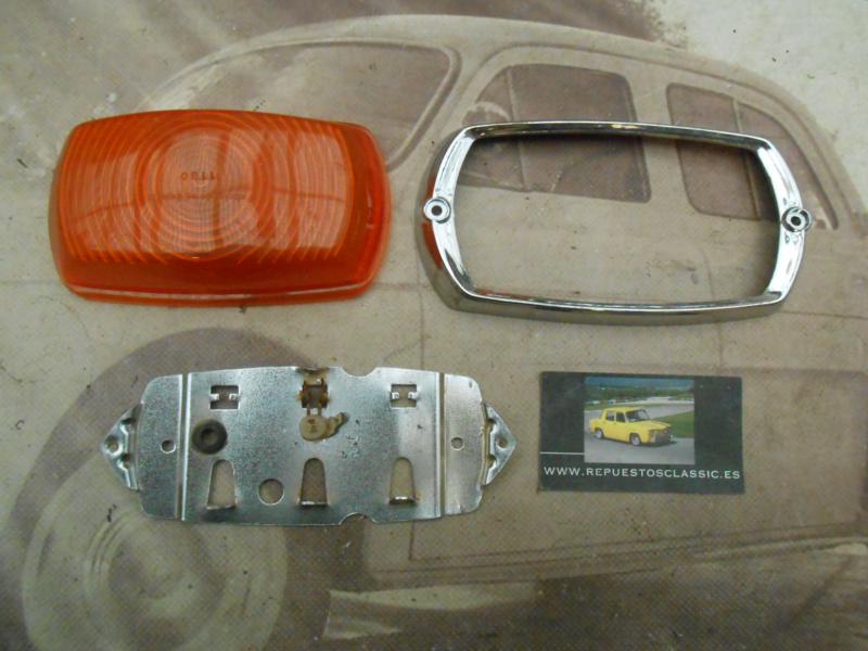PI177 PI4 PILOTO DELANTERO MERCEDES DKW F1000 AMBAR MEDIDA 171x92mm CON PORTALAMPARAS