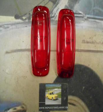 PI193 PI4 JUEGO TULIPAS PILOTO MERCEDES DKW YORKA 42813 MEDIDA 145x57x30mm COLOR ROJO