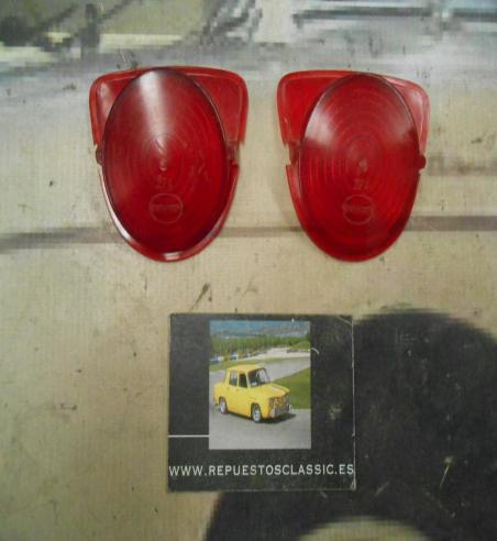 PI196 PI4 JUEGO TULIPAS PILOTO TRASERO COLOR ROJO PEGASO SAVA J4 1ª SERIE MARCA IRZO 274