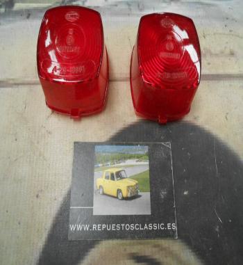 PI214 PI4 JUEGO PILOTOS CUADRADOS COLOR ROJO MEDIDA 60x60x39mm HELLA