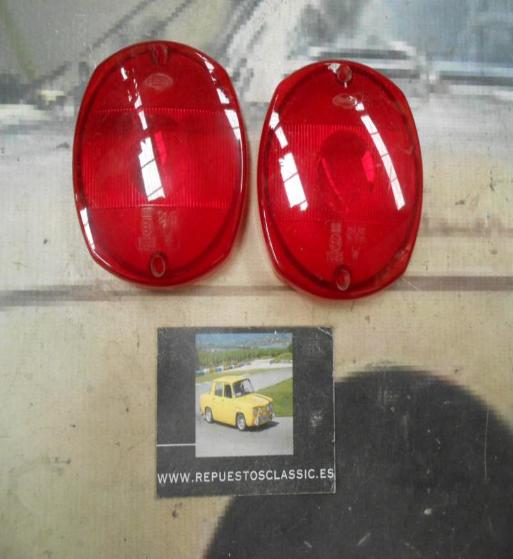 PI221 PI4 JUEGO TULIPAS PILOTO UNIVERSAL CAMION AUTOBUS CARAVANA TRACTOR REMOLQUE MARCA YORKA 42312 COLOR ROJO MEDIDA 80x80x20mm