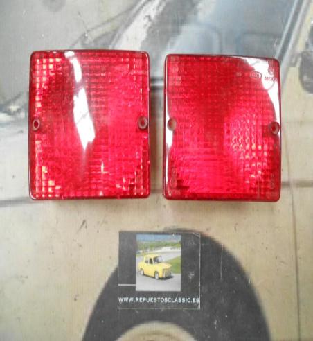 PI224 PI4 JUEGO TULIPA CON REFLECTANTE PILOTO UNIVERSAL CAMION AUTOBUS CARAVANA TRACTOR REMOLQUE MARCA IRZO COLOR ROJO MEDIDA 11