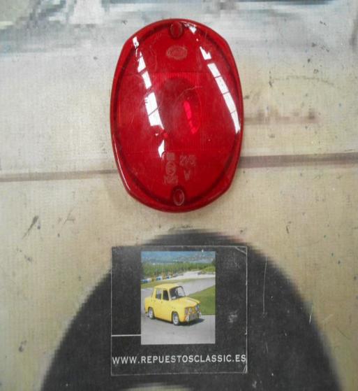 PI221* PI4 TULIPA CON REFLECTANTE PILOTO UNIVERSAL CAMION AUTOBUS CARAVANA TRACTOR REMOLQUE MARCA YORKA 42312 COLOR ROJO MEDIDA 