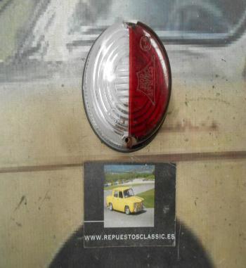 PI253* PI4 PILOTO REDONDO LATERAL CAMION REMOLQUE CARAVANA LUZ POSICION BICOLOR ROJO/BLANCO MODELO IRAZU 331/BC 75x40mm DE TORNI