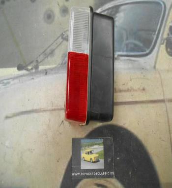 PI255 PI4 PILOTO RECTANGULAR CAMION REMOLQUE CARAVANA LUZ POSICION/MARCHA ATRAS BICOLOR ROJO/BLANCO MODELO GEMO 21136701 MEDIDA 