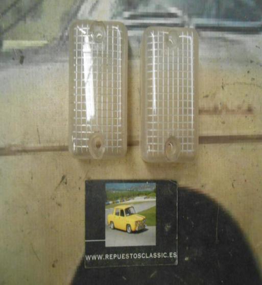 PI258 PI4 JUEGO TULIPAS PILOTO RECTANGULAR LUZ POSICION COLOR BLANCO CAMION AUTOBUS REMOLQUE CARAVANA TRACTOR MEDIDA 80x50x27mm 