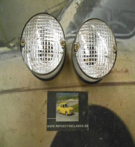 PI259 PI4 JUEGO PILOTOS REDONDOS LUZ POSICION COLOR BLANCO CAMION AUTOBUS CARAVANA TRACTOR REMOLQUE MODELO RINDER 206 MEDIDA 70x