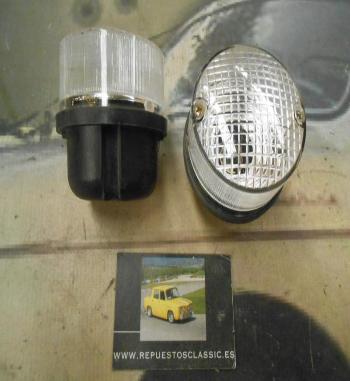 PI259 PI4 JUEGO PILOTOS REDONDOS LUZ POSICION COLOR BLANCO CAMION AUTOBUS CARAVANA TRACTOR REMOLQUE MODELO RINDER 206 MEDIDA 70x