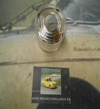 PI259** PI4 TULIPA PILOTO REDONDO LUZ POSICION COLOR BLANCO CAMION AUTOBUS CARAVANA TRACTOR REMOLQUE MODELO RINDER 206 70x75mm