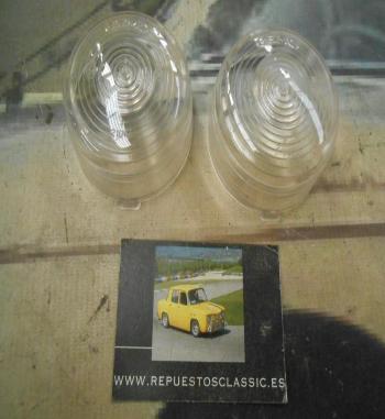 PI260 PI4 JUEGO TULIPAS PILOTO REDONDO LUZ POSICION COLOR BLANCO CAMION AUTOBUS CARAVANA TRACTOR REMOLQUE MODELO GEMO 21047 MEDI