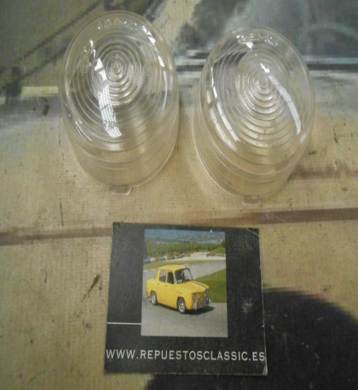 PI260 PI4 JUEGO TULIPAS PILOTO REDONDO LUZ POSICION COLOR BLANCO CAMION AUTOBUS CARAVANA TRACTOR REMOLQUE MODELO GEMO 21047 MEDI