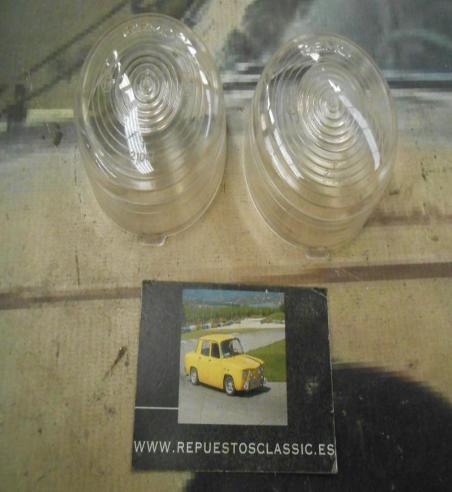 PI260 PI4 JUEGO TULIPAS PILOTO REDONDO LUZ POSICION COLOR BLANCO CAMION AUTOBUS CARAVANA TRACTOR REMOLQUE MODELO GEMO 21047 MEDI