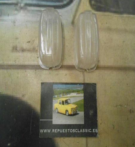 PI283 PI4 JUEGO TULIPAS OVALADAS PILOTO LUZ POSICION COLOR BLANCO CAMION AUTOBUS CARAVANA REMOLQUE TRACTOR YORKA 25069 MEDIDA 65