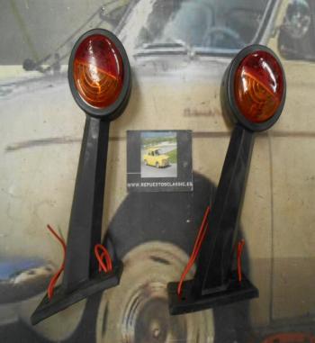 PI318 PI4 JUEGO LUCES GALIBO BRAZO LATERAL CAMION TRAILER REMOLQUE COLOR AMBAR/BLANCO-AMBAR/ROJO IRZO 172P