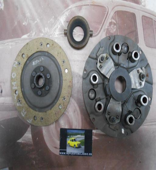 KE74 KIT EMBRAGUE 6 MUELLES CITROEN 2CV 70--> MEDIDA DISCO 160mm X 18 ESTRIAS X CUBO 20,2mm REF. VALEO 627897