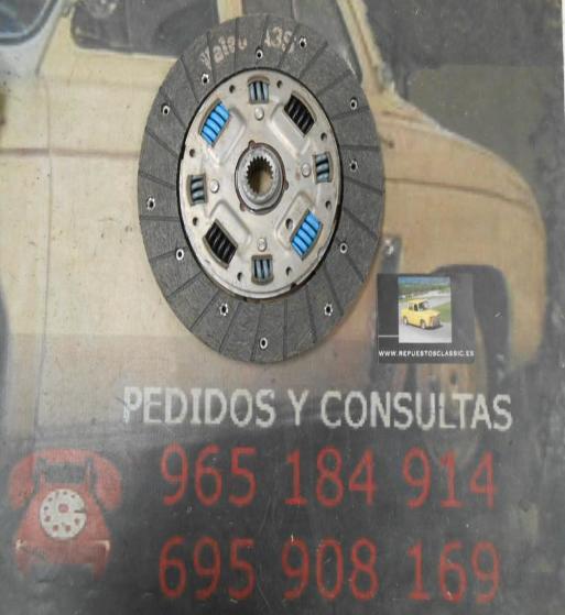 DE32 DISCO EMBRAGUE PEUGEOT 205, 309, 405 CITROEN AX, BX, C15 MEDIDA DISCO 181 DIENTES 18 CUBO 20,8 REF. VALEO 803118