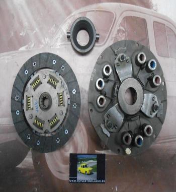 KE77 KIT EMBRAGUE REFORZADO 9 MUELLES RENAULT GORDINI RODAMIENTO GRAFITO MEDIDA DISCO 160mm X 10 ESTRIAS X CUBO 17mm