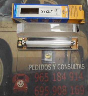 PI373 PI4 LUZ INTERIOR HABITACULO TRANSISTORIZADA HELLA 2JA004531011 CON TUBO FLUORESCENTE 24v/8w