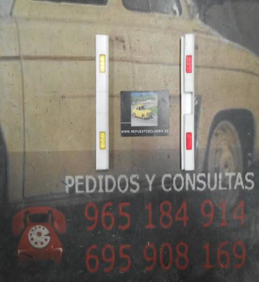 PI374 PI4 JUEGO 2 PROTECTORES PUERTA CON REFLECTANTE ROJO/AMARILLO