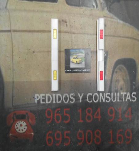 PI374 PI4 JUEGO 2 PROTECTORES PUERTA CON REFLECTANTE ROJO/AMARILLO
