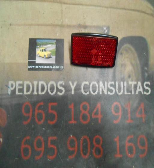 PI375 PI4 CATADIOPTRICO RECTANGULAR CAMION AUTOBUS REMOLQUE CARAVANA TRACTOR MEDIDA 105x55mm COLOR ROJO MARCA RINDER 765 DE TORN