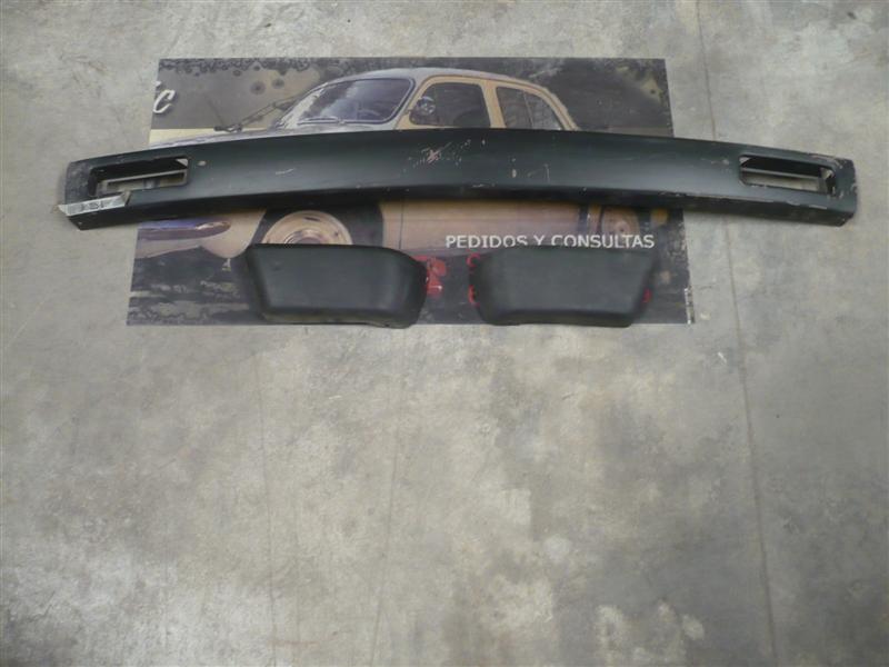 PARAGOLPES DELANTERO METALICO NEGRO SEAT 127 CON PUNTERAS 2ª SERIE