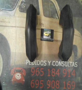MAS04 JUEGO 2 MASCOTAS DE GOMA PARAGOLPES SEAT 127 CL
