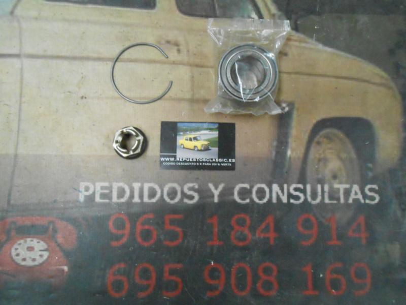 KR34 KIT RODAMIENTO RUEDA DELANTERA RENAULT R9, R11, R19, CLIO, SUPERCINCO, EXPRESS, TWINGO MEDIDA 35x65x35mm REF. SNR R155.32