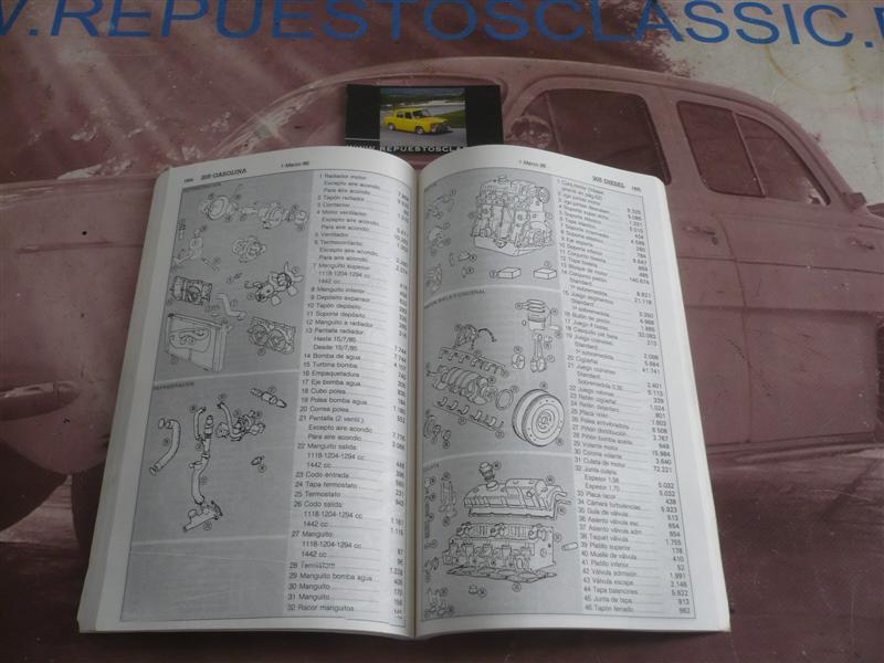 L01 MANUAL ORIGINAL DE TALLER PEUGEOT TALBOT SIMCA 1000, 1200, TALBOT  150, 180, HORIZON, SAMBA, PEUGEOT 205, 504, 505
