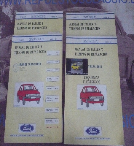 L13 MANUAL ORIGINAL DE TALLER FORD ESCORT (4 TOMOS)