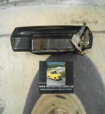 MAN166 MANETA EXTERIOR DELANTERA DERECHA SEAT 131 NEGRO CROMO