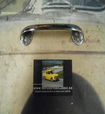 MAN329 ASA INTERIOR VEHICULO CLASICO, LARGO 14cm METAL CROMO
