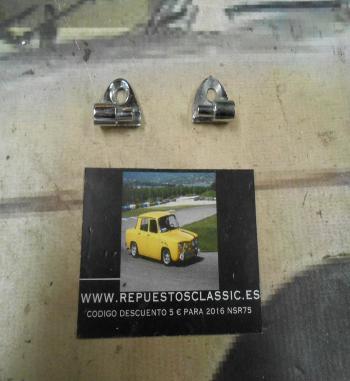 MAN348 JUEGO SOPORTE ASA TIRADORES INTERIOR PUERTA SEAT 600 METAL CROMO