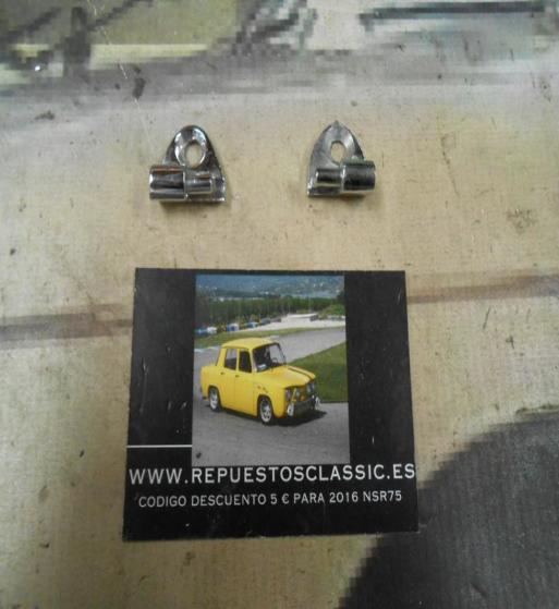 MAN348 JUEGO SOPORTE ASA TIRADORES INTERIOR PUERTA SEAT 600 METAL CROMO
