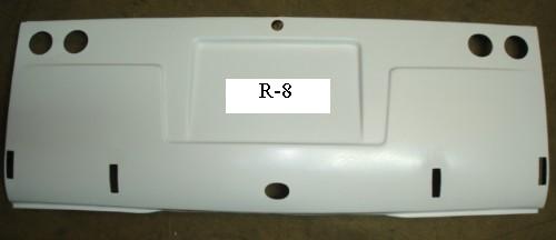 PANEL TRASERO RENAULT 8 PRIMERA SERIE EN FIBRA