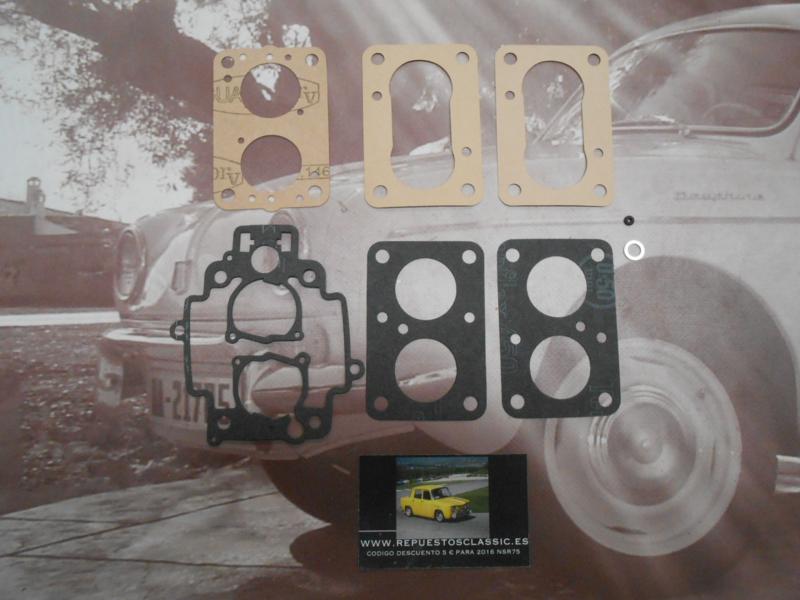 10500 KIT JUNTAS CARBURADOR RENAULT 19 WEBER 32 TLDR