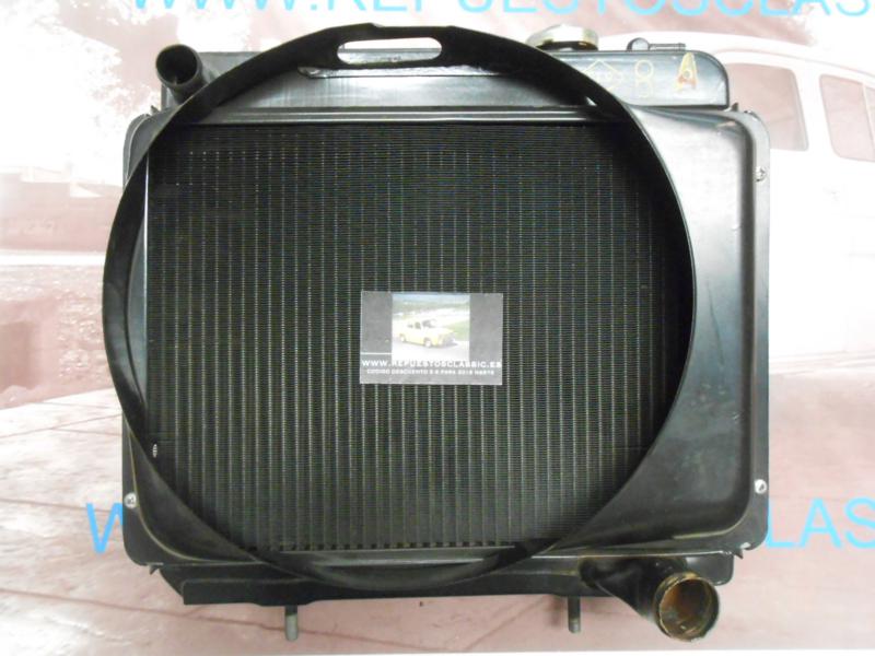 OR02 RADIADOR RENAULT 4 AÑO 1968 CON CANALIZADOR Y TAPON,  ORIGINAL RENAULT REF. 857040300