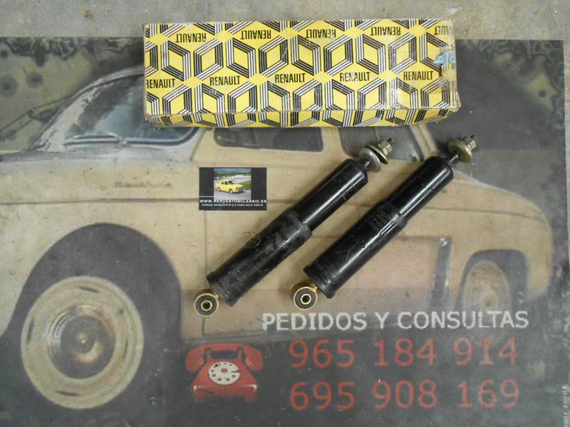 OR13 AMORTIGUADORES TRASEROS RENAULT R8, R10, ALPINE A110, 1300, 1600 ORIGINAL RENAULT REF. 0855554200