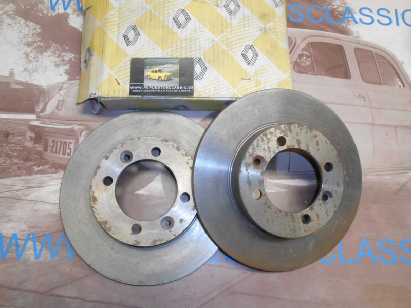 OR42 PAREJA DISCOS DE FRENO DELANTERO RENAULT 9 ORIGINAL RENAULT REF. 7700677045