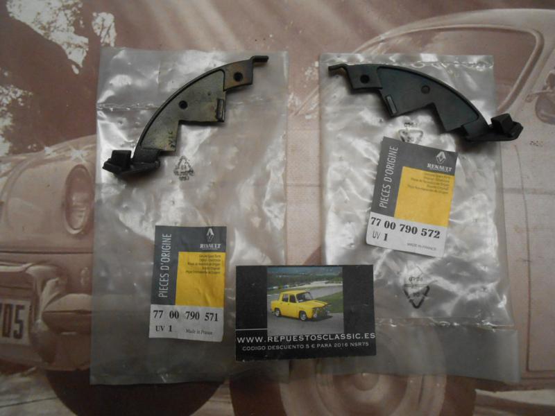 OR71 GOMAS PUNTAS REJILLA DELANTERA RENAULT 19 1ª FASE ORIGINAL RENAULT REF. 7700790571/7700790572