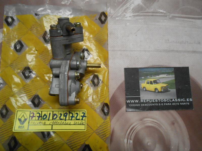 OR72 VALVULA ECONOSTATO CARBURADOR SOLEX RENAULT SUPERCINCO GT TURBO ORIGINAL RENAULT REF. 7701029727