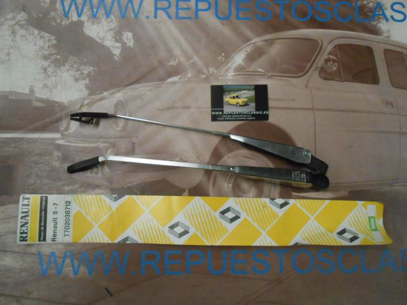 OR124 JUEGO BRAZOS LIMPIAPARABRISAS RENAULT 5, 7 ORIGINAL RENAULT REF. 7702038712