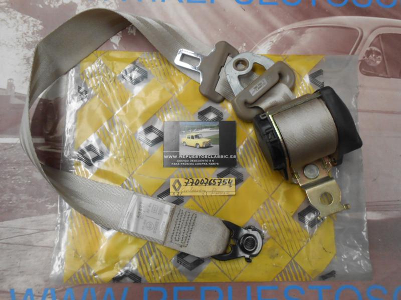 OR148 CINTURON SEGURIDAD DERECHO RENAULT 21 COLOR MARRON ORIGINAL RENAULT REF. 7700765754