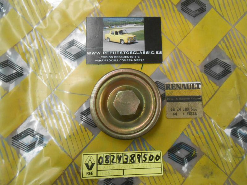 OR153 TAPA FILTRO ACEITE RENAULT 4 (1125) ORIGINAL RENAULT REF. 0824389500
