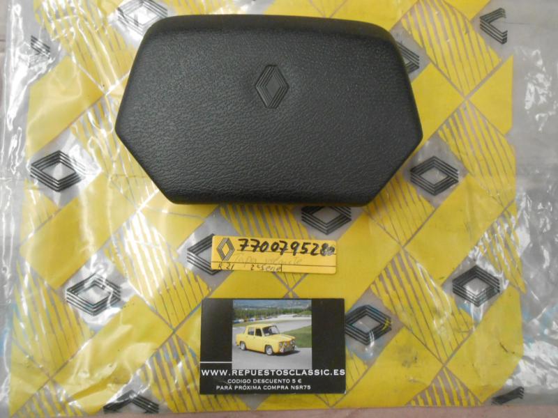 OR154 TAPA CENTRO VOLANTE RENAULT 21 2ª FASE ORIGINAL RENAULT REF. 7700795280