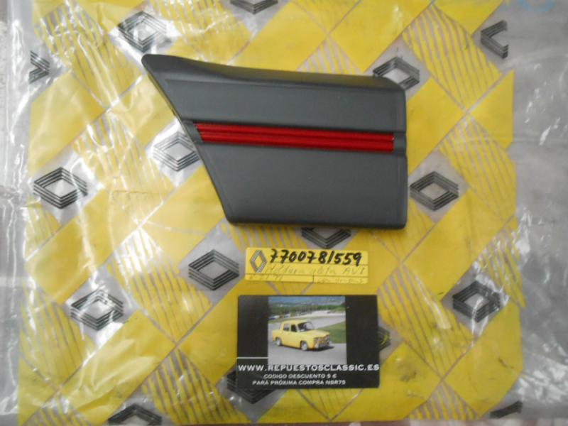 OR158 MOLDURA ALETA DELANTERA IZQUIERDA RENAULT 21 Ti ORIGINAL RENAULT REF. 7700781559 (CON GRAPA)