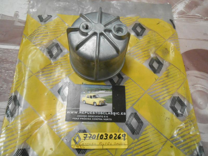 OR201 CARCASA INFERIOR FILTRO GASOIL RENAULT 9, 11, SUPERCINCO, EXPRESS 1.6D ORIGINAL RENAULT REF. 7701030269