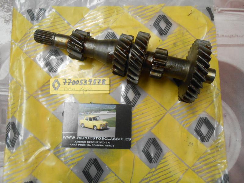 OR208 PIÑON TREN FIJO CAJA CAMBIO RENAULT 5, 7 ORIGINAL RENAULT REF. 7700539578 RELACION DIENTES 29x13x24x17x12